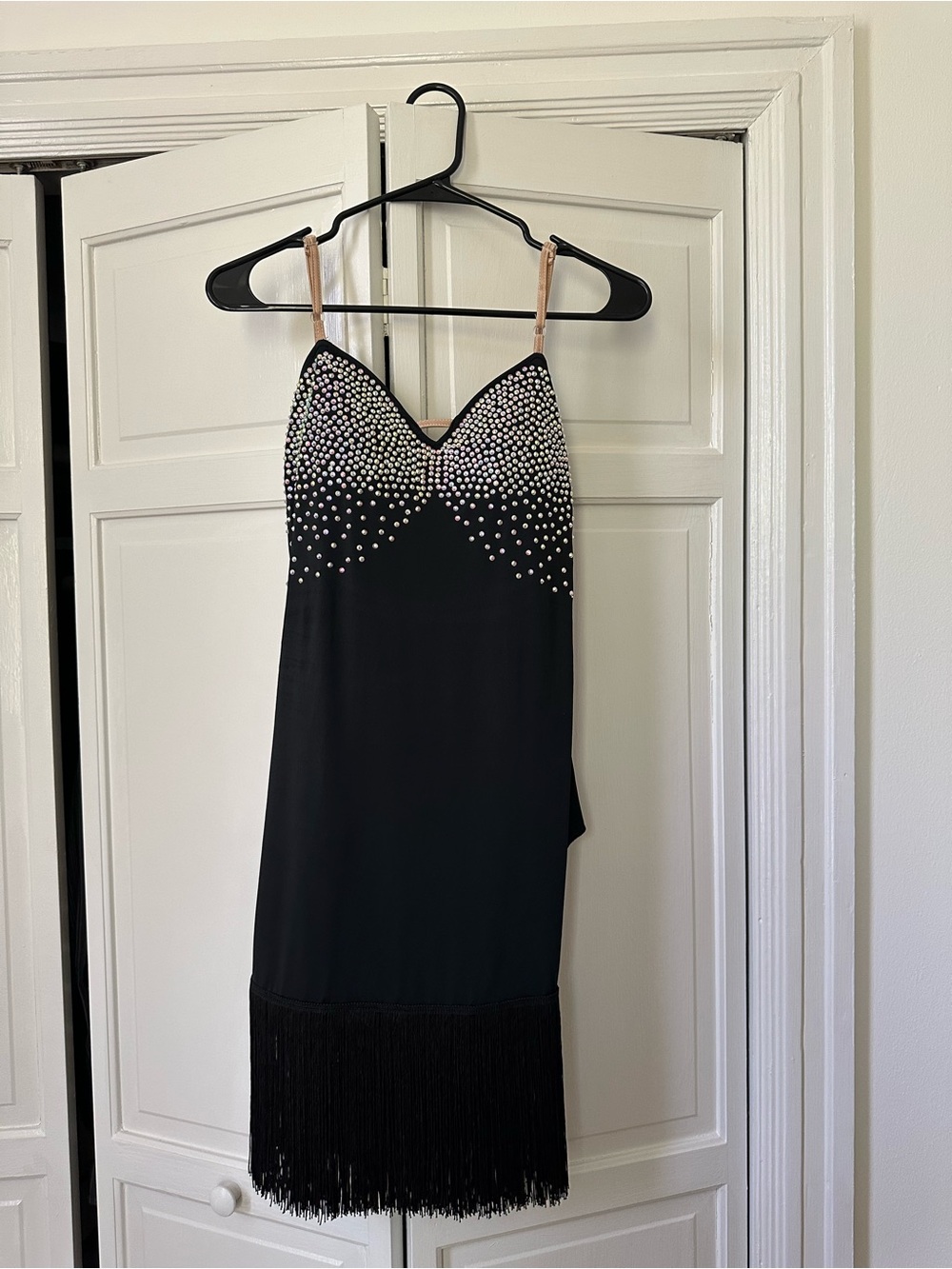 Black Fringe Latin/Rhythm Ballroom Dress